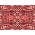 thumbnail image 1 of Ahgly Company Machine Washable Indoor Rectangle Transitional Red Area Rugs, 5' x 8', 1 of 7