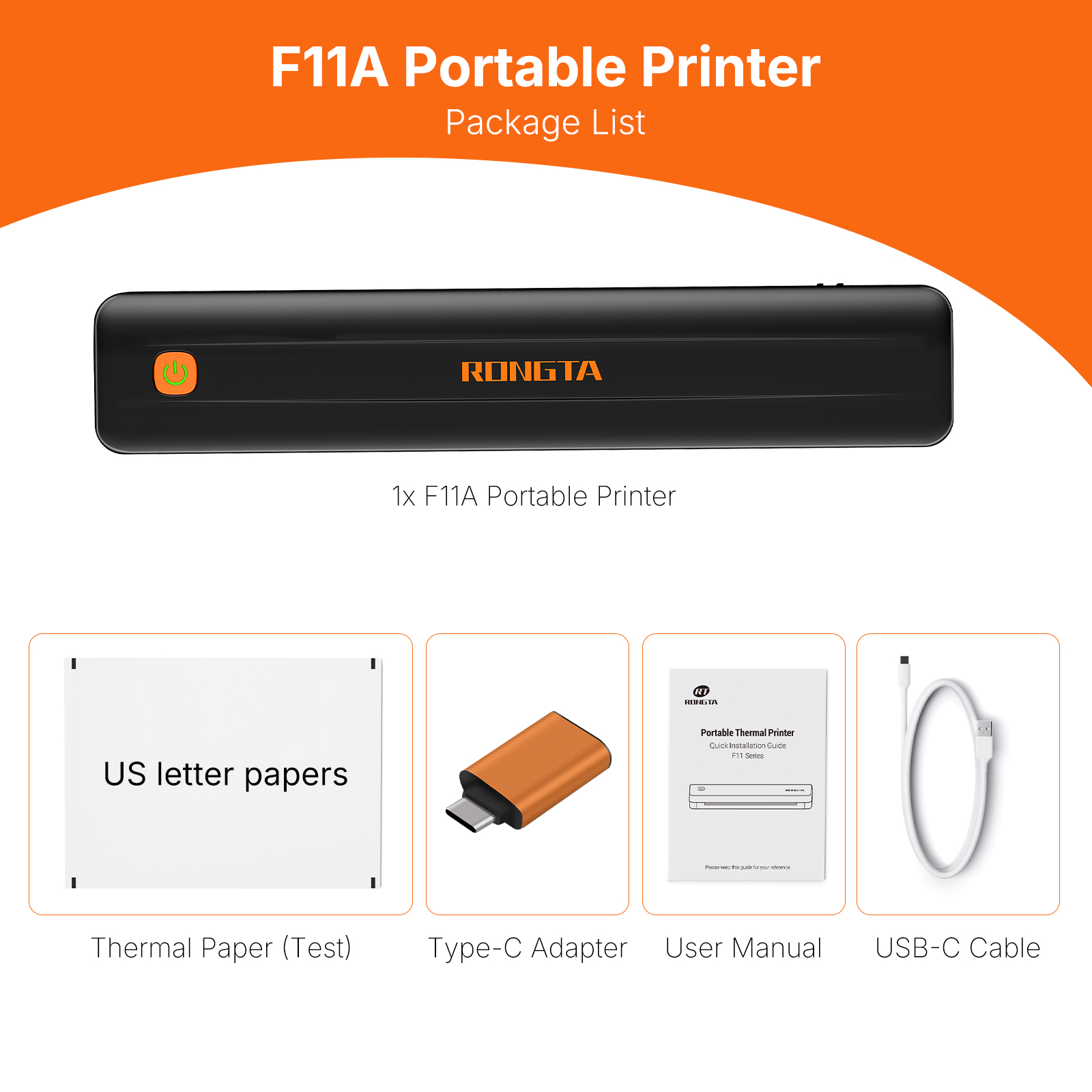 Rongta F11A Portable Thermal Printer, Wireless Bluetooth photo 7