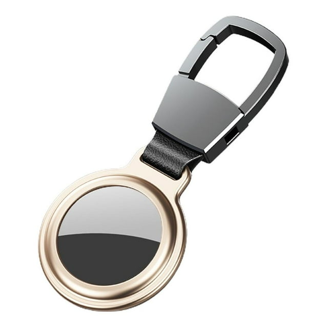 Magnetic Case Compatible for AirTag Locator Keychain Aluminium Alloy Anti-lost Case Non-slip Protective Cover