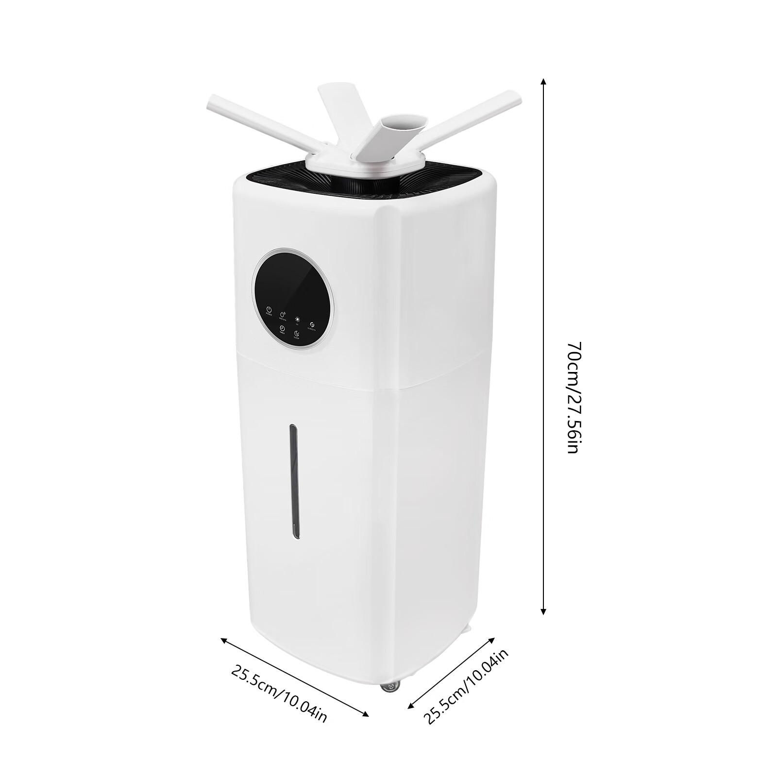 Aiqidi 21L/5.5GAL Commercial Humidifier Whole-House Style Industrial Large Room Humidifier 3 Speed Quiet with Four-Way Nozzle