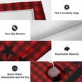 thumbnail image 6 of Red Black Plaid Outdoor Rug for Patio/Deck/Porch, Non-Slip Large Area Rug 4 x 6 Ft, Country Vintage Star Abstract Gingham Indoor Outdoor Rugs Washable Area Rugs, Reversible Camping Rug Carpet Runner, 6 of 8
