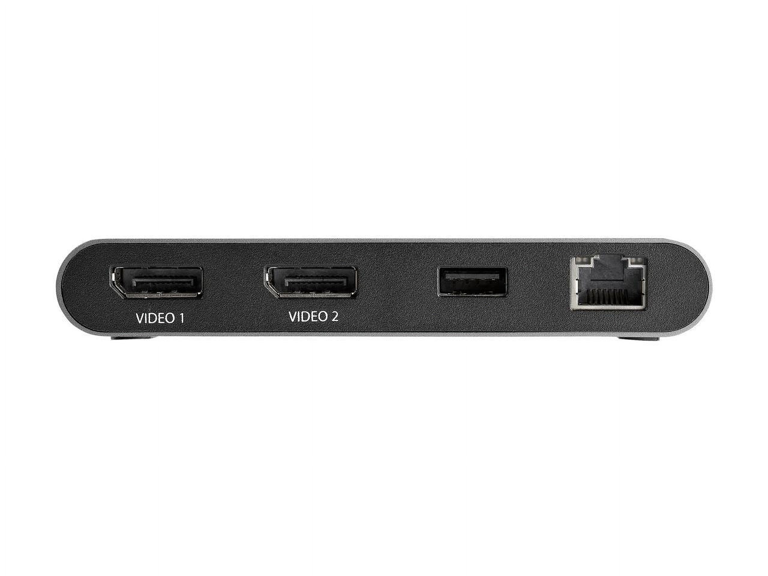 StarTech.com Dual 4K Monitor Mini Thunderbolt 3 Docking Station, Black