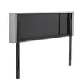 thumbnail image 6 of VECELO Queen Size Adjustable Height Upholstered Headboard, Modern Wingback Headboard with Double Nailhead Trimming and Button Tufting for Bedroom, Light Gray, 6 of 7