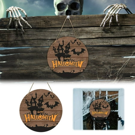 

YruYptpaln Bat Festival Surprise Celebration Decorate Outdoor Ornaments In Front Of Wooden Listing Door Western Wall Decorations for Home Fall Door Hangings for Front Door Swear Jar for Home Living