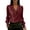 *Red, variant on ClodeEU Women's Elegant Glitter Long Sleeve Satin V Neck Shirt Tops ,Trendy Tunic Blouse Green,Womens Plus XXL