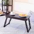 thumbnail image 4 of GoDecor Bureau Pliant Portable en Bambou Table de Service pour Petit-Déjeuner Plateau de Lit Pieds Réglables, 4 of 4