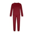 thumbnail image 3 of Fjofpr Family Christmas Pajamas Matching Sets Christmas Man Daddy Solid Blouse Tops+Pants Family Clothes Pajamas, 3 of 7