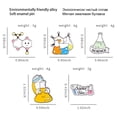 thumbnail image 2 of Juego de broches con tema científico Beaker Molecule Chemistry, 2 of 2