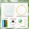 thumbnail image 5 of Punch Needle Starter Kit for Beginners, Landscape Stamped Punch Needle Embroidery Kit, DIY Art Handmade Craft Embroidery Set with Tool and Instruction for Home Decor, Craft Gifts, 5 of 7
