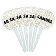 thumbnail image 1 of Samuel Cupcake Picks Toppers - Set of 6 - Mutlicolored Speckles, 1 of 1