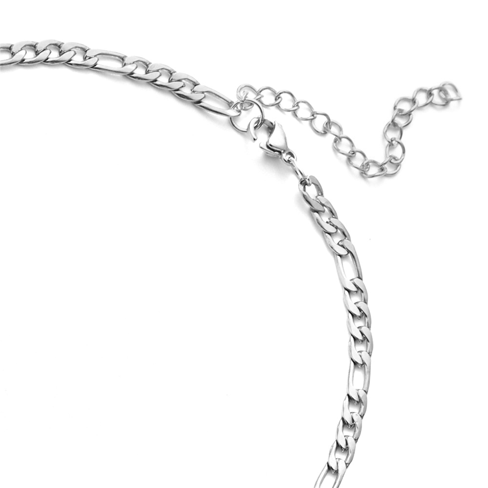 Figaro Chain Anklet 14K White Gold Heart Charm Leg Foot Chain Ankle Bracelet for Women Summer Beach Jewelry Gift