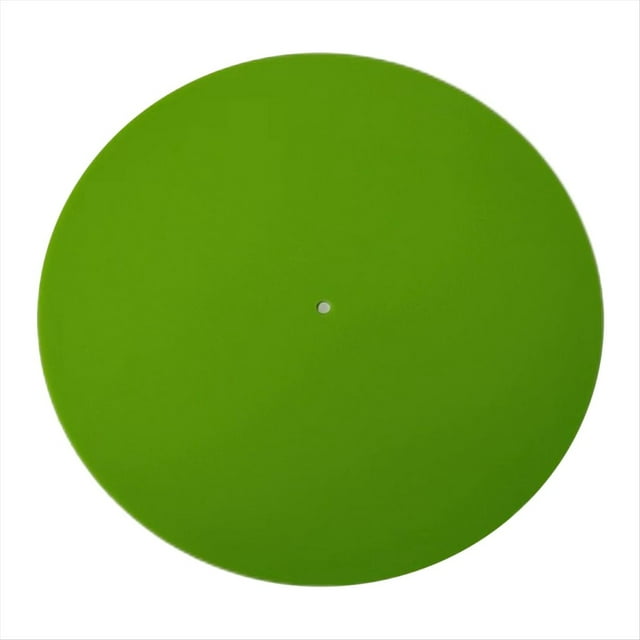 Alfombrilla AcríLica para Tocadiscos de 300 mm X 3 mm para FonóGrafo, Tocadiscos, Alfombrilla LP AntiestáTica de Vinilo, Almohadilla de GrabacióN para Reproductor de Discos, Verde