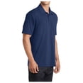 thumbnail image 4 of Yellow Rooster Mens Cotton Touch Performance Male Polo Shirt Estate Blue 2XL, 4 of 4