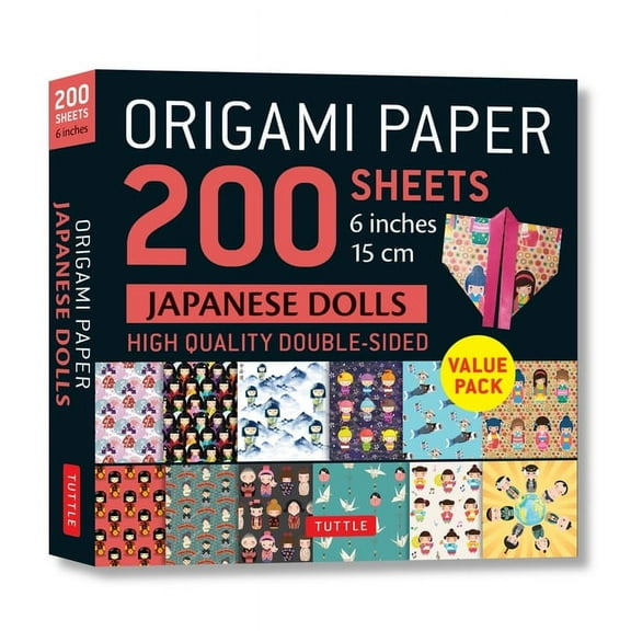 Origami Paper 200 Sheets Japanese Dolls 6 (15 CM): Tuttle Origami Paper: Double Sided Origami Sheets Printed with 12 Different Designs (Instructions for 6 Projects Included) (Other)