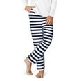 thumbnail image 2 of Hirioo Navy Blue And White Stripes for Teenagers' Pajama Pants Womens Lounge Pants with Pockets Pj Bottoms Pants for Men-XS(5-6), 2 of 6