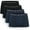Black Navy, variant on Bambooven Men’s Bamboo Trunks with Pouch 4-Pack