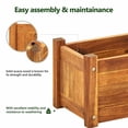 thumbnail image 3 of vidaXL Raised Bed Brown Acacia wood with oil finish Compact Durable, 3 of 11