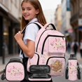 thumbnail image 2 of Yspwyqan Pink Dessert Axolotl 4Pcs Backpack Set for Girls Kids, Cute School Bookbag with Lunch Bag Pencil Case Bottle Sleeve Fits 15.6 Inch Laptop for Elementary Middle School, 2 of 7
