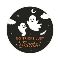 Koyal Wholesale Happy Halloween Stickers 2 Inch Round 120 Bulk Pk Cute Little Ghosts Labels For Halloween Party Favors