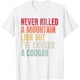 thumbnail image 1 of Camiseta divertida con texto "Never Killed A Mountain Lion But Ive Choked A Cougar", 1 of 2