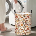 thumbnail image 6 of Uemuo Thanksgiving Food Pattern Circular Laundry Hamper Basket with handles,Collapsible laundry basket,Large capacity laundry hamper,Laundry Organizer-Small, 6 of 8