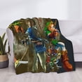 thumbnail image 3 of The Legend Of Zelda Flannel Blanket Cozy Ultra-Soft Micro Throw Blanket For Bed Sofa Couch Car Office Camping Travel All Season Fleece Blanket 60"x50", 3 of 8