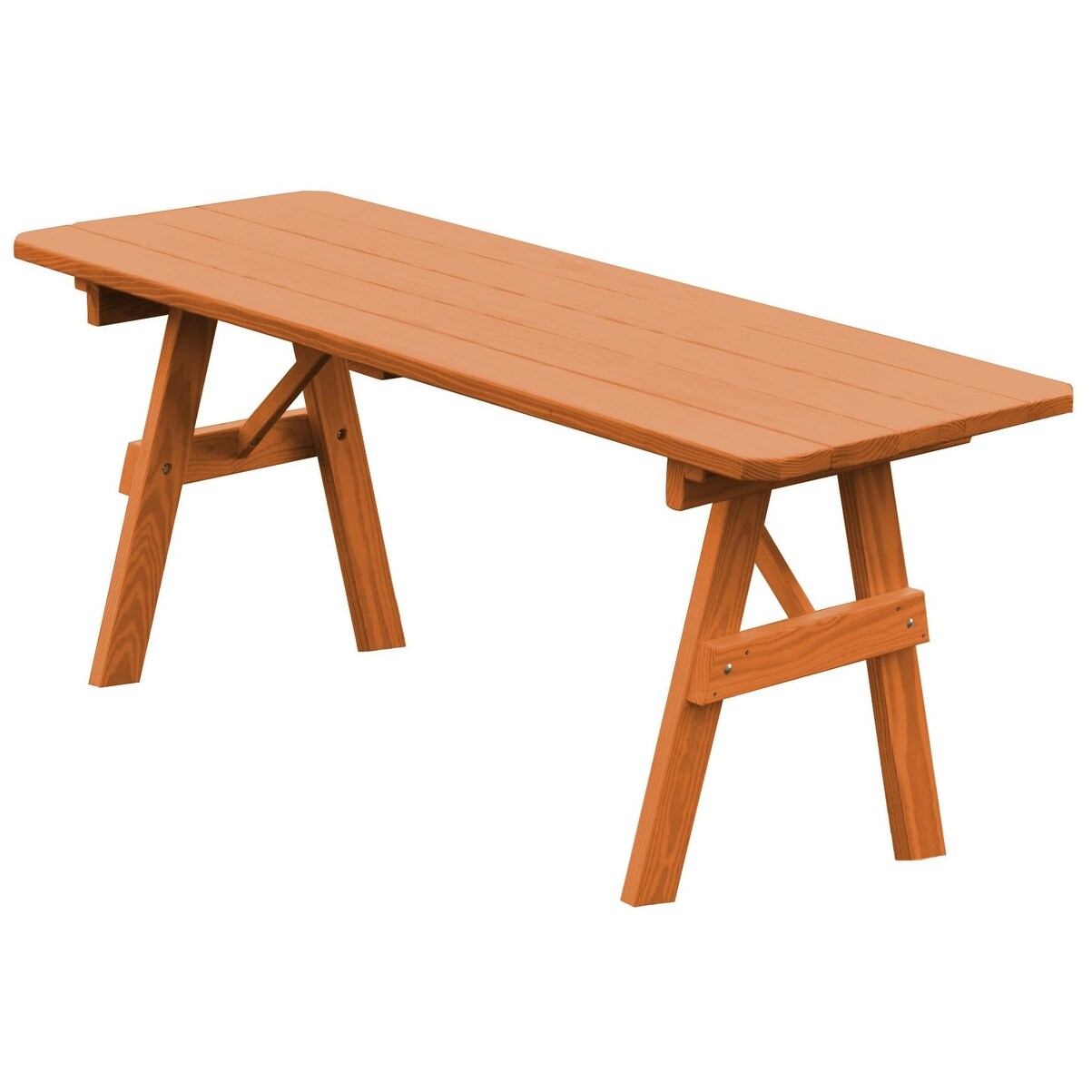 Kunkle Holdings, LLC Pine 6' Traditional Picnic Table Cedar Stain