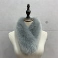 thumbnail image 2 of Mgmyaa Women's Faux Fur Scarf Collar Shawl with Stitching Detail for Luxury Look and Winter Fashion, 2 of 2