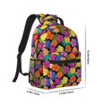 thumbnail image 2 of Goofa Hawaiian Style Pattern Comfortable Student Backpack - Ergonomic Design, Durable, Water-Resistant, Multi-Compartment,Travel, and Outdoor Activities, 2 of 5