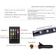 thumbnail image 3 of Kit de tira de luces LED decorativas para interior de coche, 4 en 1, RGB, 12 V, 18 LED, con función de activación por sonido, ajuste universal., 3 of 5