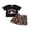 Black, variant on RUINIXCW Toddler Baby Boy Halloween Outfit Embroidery Short Sleeve Tops and Shorts