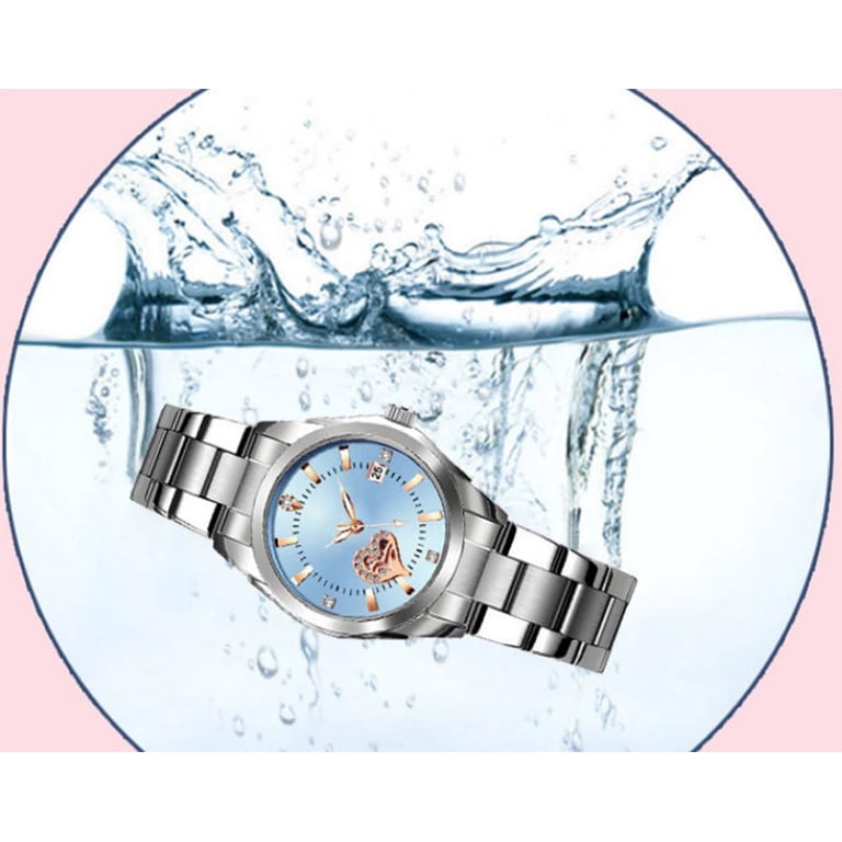 Womens White Dial Analog Quartz Silver Stainless Steel Luminous Waterproof Watch Watches for Women Analog Quartz Silver Stainless Steel  main image 4