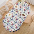 thumbnail image 5 of 4th of July Tablecloth Oval 52x70 Inch, Patriotic Fourth of July Oval Tablecloth, Oval 4th of July Table Cloth for Party Dinner Decor, 5 of 6