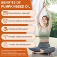 thumbnail image 3 of NL Pumpkin Seed Oil 3000mg, Cold Pressed Softgels for Hair Growth & Men's Health Support, 120 Count, 3 of 8