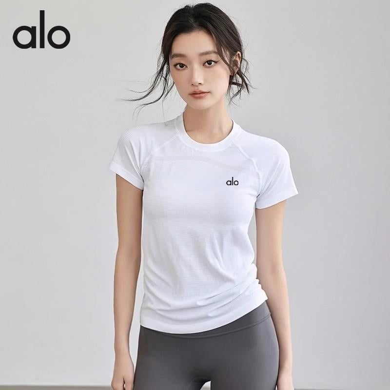 A-L-O YOGA Quick-Dry Yoga Shirt for Women Running Workout Shirts