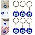 thumbnail image 3 of 6pcs Devil Eye Keychain Creativity Blue Eye Key Holder Purse Handbag Pendant, 3 of 8