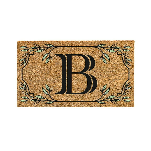 28" x 16" Monogram Coir Mat, Letter  "B"