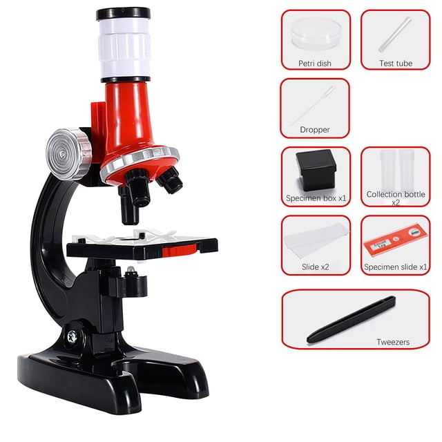 Juguete de microscopio de 1200 veces de alta definición, juguetes educativos para experimentos científicos para niños Wmkox8yii shdjk162