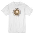 thumbnail image 1 of Boho Lion Design Men's White T-shirt, 1 of 1