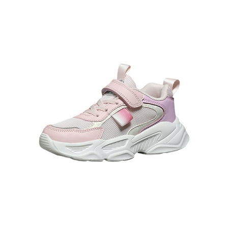 

Gomelly Children Sneakers Mesh Running Shoe Sport Athletic Shoes Lightweight Trainers Girls Girl Purple Pink 1Y