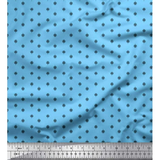 Soimoi Rayon Fabric Floral Shirting Fabric Prints by Yard 56 Inch Wide