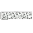 thumbnail image 2 of Ambesonne Bicycle Fabric by the Yard Upholstery, Flowers Stars in Black, 10 Yards, Black White, 2 of 4