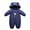 Dark Blue, variant on Baby Clothes Cute Infant Toddler Snowsuit Warm Newborn Boy Girl Winter Coats Hooded Zip Jumpsuit Blue 13 Months