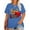 G-Blue, variant on XCHQRTI Women Leopard Heart T-Shirt Plus Size Short Sleeve Graphic Shirt Valentine's Day Top