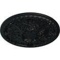 thumbnail image 3 of Ekena Millwork 26"OD x 3"P Tristan Ceiling Medallion (Fits Canopies up to 5 1/2"), Hand-Painted Steel Gray, 3 of 5