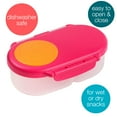 thumbnail image 3 of b.box Snack Box for Kids & Toddlers: 2 Compartment Snack Containers, Mini Bento Box BPA free (Strawberry Shake, 12oz), 3 of 7