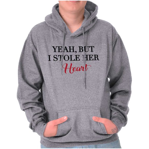 Engagement Party Photos Set His Hers Men's Big & Tall Graphic Hoodie Brisco Brands 2X