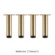 thumbnail image 5 of Riwesomey 4 unids/set patas de muebles de Metal fuerte capacidad de carga para varios muebles pies de muebles pies medios titanio Type2 NO2, 5 of 6