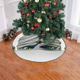 thumbnail image 2 of FMSHPON Mummy Monster Xmas Christmas Tree Skirt Stand Mat for Holiday Party Decoration Indoor Outdoor 48 inches, 2 of 3