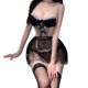 thumbnail image 1 of Gibobby Conjunto de lencería Sexy Camisón de encaje para mujer, lencería sexy de encaje para novia(Negro, Talla única), 1 of 5
